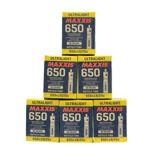 MAXXIS ULTRALIGHT 650x18-25C 48mm Bike Inner Tube Presta FV, 6 Pack, STB2289-6