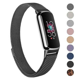 �o���h �R���p�`�u�� Fitbit Luxe �o���h �����o���h �����x���g, �X�e�����X �����x���g �������� �j�����p �}�O�l�b�g ���ߋ� ���b�V�� �ʋC