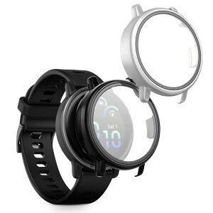 kwmobile 2x �P�[�X Garmin vivoactive 6 (42mm) / Active 6�Ή� �J�o�[ - �t���{�f�B �K���X �ϏՌ� �����^ ���F/����