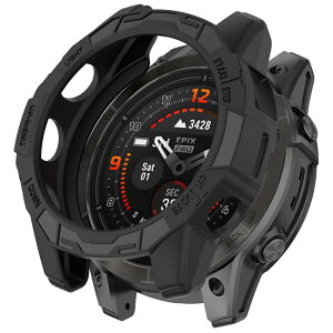�mRuenTech�n�K�pGarmin Epix Pro Gen 2 47mm/Fenix 7 Pro/Fenix 7�p�J�o�[/�P�[�X �t���J�o�[�\�t�gTPU�f�� �ی�J�o�[ �ϏՌ��� �戵�ȒP �����^ 1�� (�u���b�N)