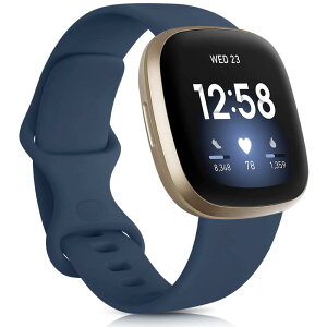 [Vanua] for Fitbit Versa3 �o���h/Fitbit Sense �o���h �����x���g �\�t�g�V���R���o���h �X�|�[�c�o���h Fitbit Versa3 �����X�g���b�v (Large, ��)