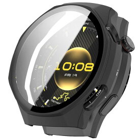 AiMaoo Huawei Watch GT 6 Pro 46mm 対応 ケース 強化ガラスフィルム 保護 カバー 硬質ポリPC素材 一体化 耐衝撃 傷防止 変色防止 全面カバー 全面保護 スマートウォッチ Huawei Watch GT 6 Pro 4