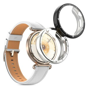 kwmobile 2x �P�[�X Huawei Watch GT6 41mm�Ή� �J�o�[ - �t���J�o�[ �V���R�� �ϏՌ� �S�̕ی� ���F/�V���o�[