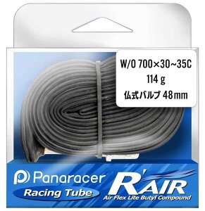 �p�i���[�T�[(Panaracer) R'AIR �y�ʃ`���[�u 700×30~35C ���� 33/48mm�o���u ���{��