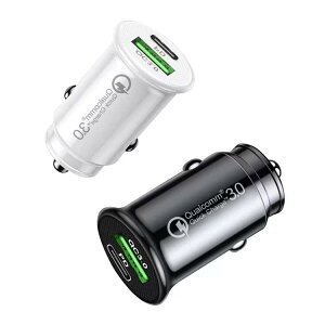 Secchuu�y�ɏ��T�C�Y ���R���p�N�g�z�J�[�`���[�W���[ �V�K�[�\�P�b�g USB �R���Z���g PD+QC3.0�}���[�d�� TYPE-C USB�Ή�/2�|�[�g