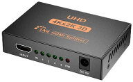 HDMI分配器 スプリッター 1 in 4 out 1入力4出力 4画面 同時出力 金属製本体 放熱性 耐久性 HDMIセレクタ…