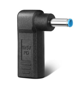 Artilits 100W USB Type C - DC�A�_�v�^�[ 4.5 x 3.0 mm�AUSB C - 4.5mmX3.0mm 19.5V �A�_�v�^�[ HP Spectre�AEnvy�AEliteBook�AChromebook�V���[�Y�p