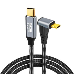 USB-C  USB-C �P�[�u�� L�� Type-c �P�[�u�� USB3.1 Gen2(10Gbps) PD�Ή� 100W/5A�}���[�d 4K/60Hz�f���o�� �����ϋv�i�C���� �^�C�vc �P�[�u�� Type-c�@��Ή�