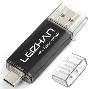 LEIZHAN USB 3.0 �t���b�V���h���C�u�^�C�v-C 32GB 64G 128G 512G OTG U�X�e�B�b�N �y���h���C�u �^�C�vC �C���^�[�t�F�C�X�p �e�ʕs������ �}�C�N���y���h���C�u ��e�� U�X�e�B�b�N