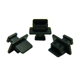テクノベインズ USB Mini-Bタイプ用キャップ (黒) つまみあり 6個/パック USBMBCK-B1-6
