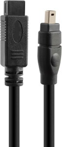 HSEUOPV �݊� FireWire �P�[�u�� 9 �s�� - 4 �s�� IEEE 1394 Firewire 800/400 �P�[�u��(1.8m)