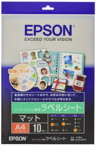 �G�v�\�� EPSON �X�[�p�[�t�@�C����p���x���V�[�g A4�T�C�Y 10������ MJA4SP5