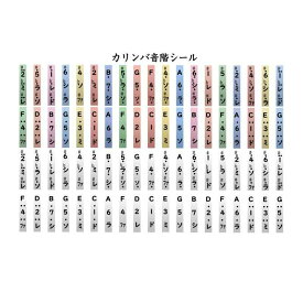カリンバ 音階シール ドレミシール 1枚（2台分）
