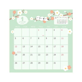 ラボクリップ 手帳 2026年 カレンダー 卓上