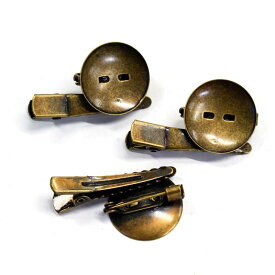 日本紐釦貿易(Nippon Chuko) 台付コサージュクリップ 皿φ20.5mm