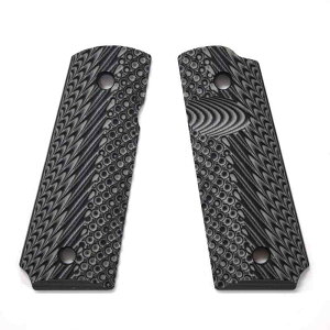 VZ Grips G10�O���b�v 1911�R���p�N�g/�I�t�B�T�[�Y �I�y���[�^�[2 �u���b�N�O���[ ����