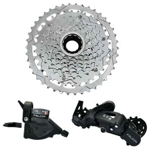 Falcon GYR �t���[�z�C�[���V�X�e�� 1x8 �X�s�[�h 13-42T MTB �O���[�v�Z�b�g�A�V���o�[�AFC2999