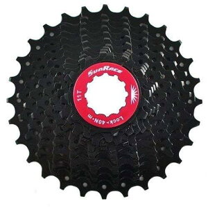 Sunrace CSRX1 11 Speed Road Bike Cassette 11-28T, Black #ST1565