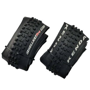 KENDA K1201 HELLKAT Pro 27.5x2.4 120TPI Folding Dual Tread ATC Tire, Black, 2 Tire, KD2211