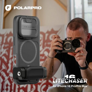 PolarPro LiteChaser 16 BaseP[X iPhone 16 Pro/Pro Maxp MagSafe[dΉ Obvt X}z Be Y tB^[  ʐ^ vlog NGC^[