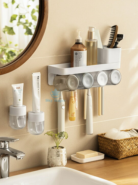 速くおよび自由な 壁掛け自動歯磨き粉ディスペンサー 洗面台 浴室