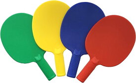 【中古】【輸入品・未使用】Plastic Ping Pong Paddles - Complete Set of 4 Durable Multi-Colour%カンマ% Blue%カンマ% Red%カンマ% Green%カンマ% Yellow Paddles for Kids or Outdoo