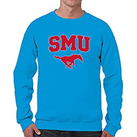 【中古】【輸入品・未使用】キャンパス色SMU Mustangs Arch &ロゴGamedayクルーネックスウェットシャツ???ロイヤル、 S ブルー