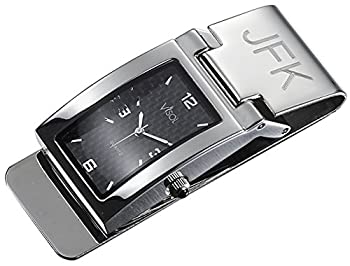 【輸入品・未使用】カーボンファイバーダイヤル腕時計 マネークリップ カスタマイズ可