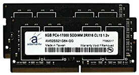 【中古】【輸入品・未使用】Adamanta 16GB (2x8GB) ノートパソコンメモリアップグレード MSi WS60 6QJ 063BE DDR4 2133 PC4-17000 SODIMM 2Rx16 CL15 1.2v ノートブックRAM