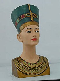 【中古】【輸入品・未使用】18インチエジプトネフェルティティヘッドとバストResin Statue Figurine