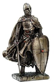 【中古】【輸入品・未使用】Medieval Knight 7?%ダブルクォーテ% Tall Crusader Templar Guard Statue Figurine Suit of Armor