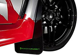 【中古】【輸入品・未使用】Rally Armor ブラック UR マッドフラップ レッドロゴ付き