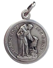 【中古】【輸入品・未使用】アッシジの聖フランチェスコメダル - 守護聖人メダル - 100%イタリア製。