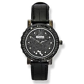 【中古】【輸入品・未使用】JoJino SABRINA mj-1046?a。42.50?MM。ラウンド。Woman Diamond Watch。(ブラック)