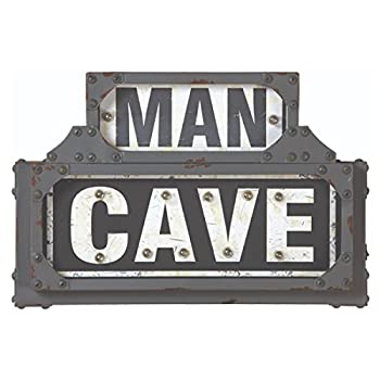 高品質の人気 【輸入品・未使用】Man Game Caveメタルサインwith