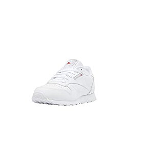 【中古】【輸入品・未使用】Reebok Classic Leather Sneaker (Big Kid)%カンマ%White%カンマ%6.5 M US Big Kid