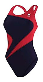 【中古】【輸入品・未使用】(34%カンマ% Navy/Red) - TYR Adult Alliance T-Splice Maxfit Swimsuit