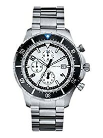 【中古】【輸入品・未使用】Nautica Chronograph Stainless Steel Bracelet White Dial Men's Watch #N34501G