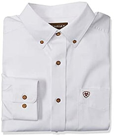 【中古】【輸入品・未使用】ARIAT メンズ 無地 ツイルシャツ US サイズ: X-Large Tall カラー: ホワイト