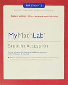 【中古】【輸入品・未使用】MyMathLab -- Standalone Access Card
