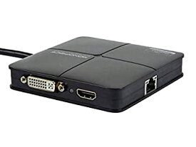 【中古】【輸入品・未使用】Monoprice 112631 USB 3.0 マルチポートアダプター DVI、HDMI、ギガビットイーサネット付き