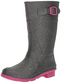 【中古】【輸入品・未使用】Kamik Girls' Glitzy Rain Boot%カンマ% Charcoal%カンマ% 13 M US Little Kid