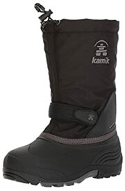 【中古】【輸入品・未使用】Kamik Girls' Waterbug5 Snow Boot%カンマ% Black/Charcoal%カンマ% 12 Medium US Little Kid