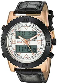 【中古】【輸入品・未使用】Timetechメンズ2812rbrアナログデジタルブラウンレザータキメーター腕時計