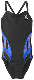【中古】【輸入品・未使用】(24%カンマ% Black/Blue/Red) - TYR SPORT Girl's Phoenix Splice Diamondfit Swimsuit