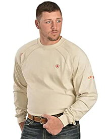 【中古】【輸入品・未使用】Ariat メンズ 防炎 長袖 作業クルーTシャツ US サイズ: XL カラー: ベージュ