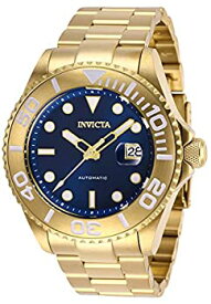 【中古】【輸入品・未使用】Invicta Men's PRO DIVER Gold-Tone Steel Bracelet & Case Automatic Blue Dial Analog Watch 27307