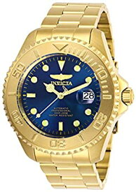 【中古】【輸入品・未使用】Invicta Men's Pro Diver Gold-Tone Steel Bracelet & Case Automatic Blue Dial Analog Watch 28951