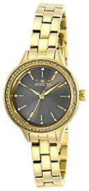 【中古】【輸入品・未使用】Invicta Women's Angel Gold-Tone Steel Bracelet & Case Quartz Grey Dial Analog Watch 29314