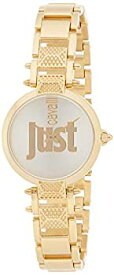 【中古】【輸入品・未使用】Just Cavalli Women's Just Mio Gold-Tone Steel Bracelet Case Quartz Silver-Tone Dial Watch JC1L076M0095